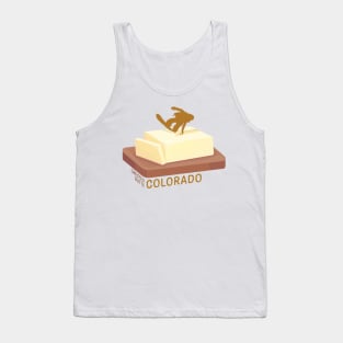 Snowboard Butter Carving | Crested Butte Colorado Tank Top